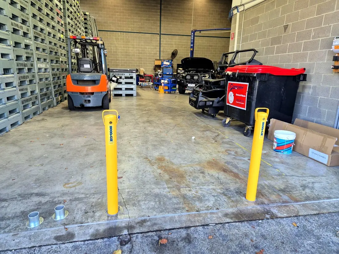 Hoodlum removable bollards installed — Gilby Rd Mt Waverley